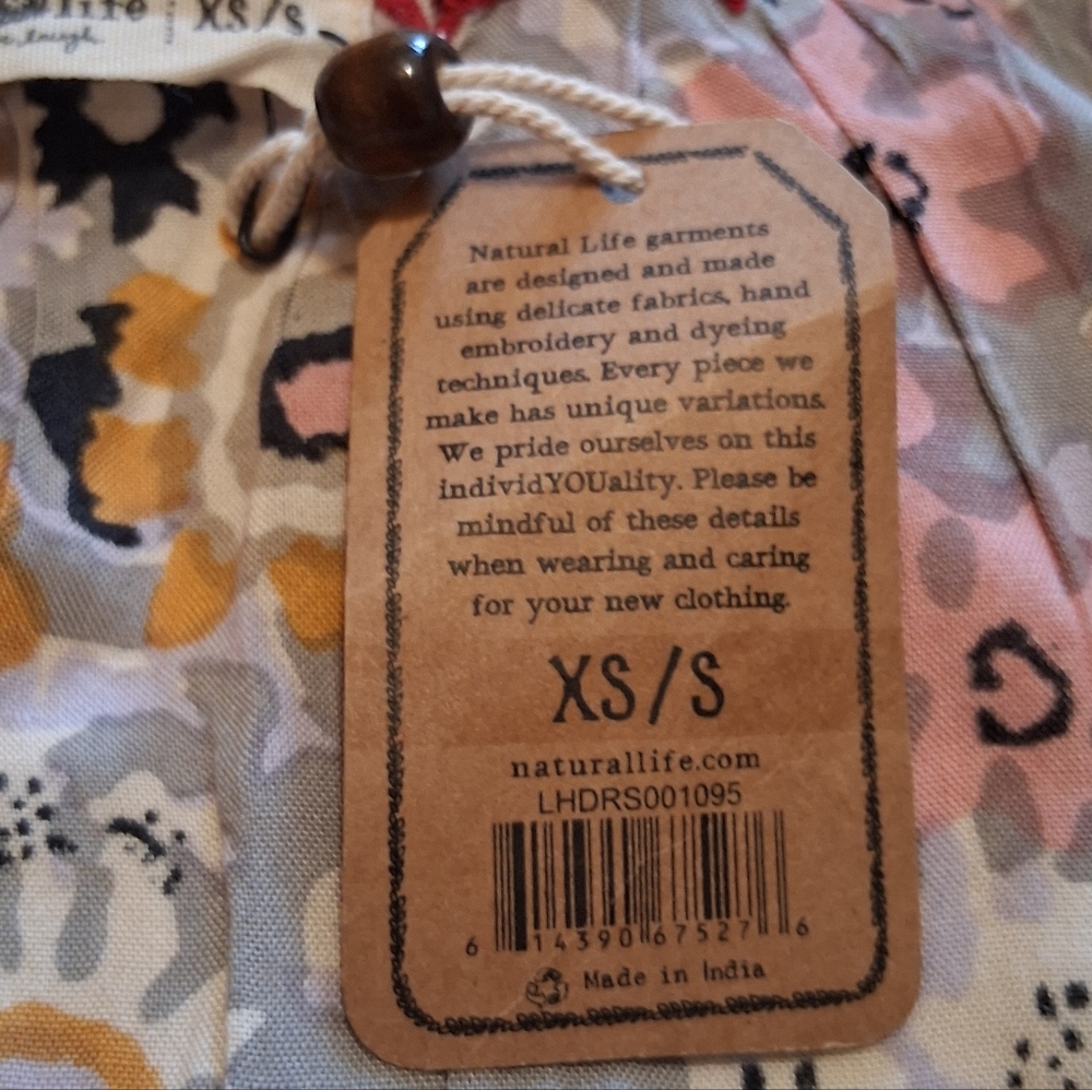 Natural Life Floral Embroidered Harley Sundress Bohemian Hippie Femenine SzXS/S - Picture 12 of 16